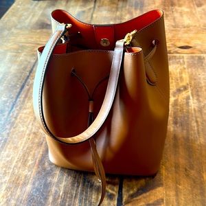 Ralph Lauren drawstring purse; great condition.